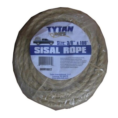 Tytan International Tytan International SR1410024 0.25 in. x 100 ft. Rope Sisal; Mini Coil SR1410024